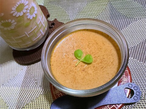 麦こがしの食べてみりんプリン
